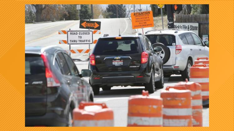 Southwest Boise road construction; ACHD traffic-inducing project