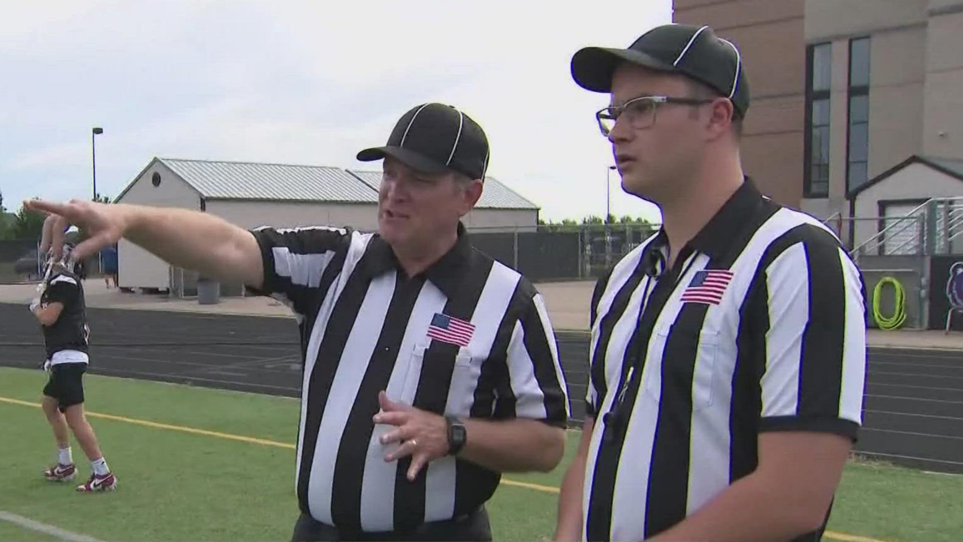 Amid a shortage of high school referees in the Treasure Valley and nationwide, KTVB's Brady Frederick joined a group of trainees hoping to help on Friday nights.
