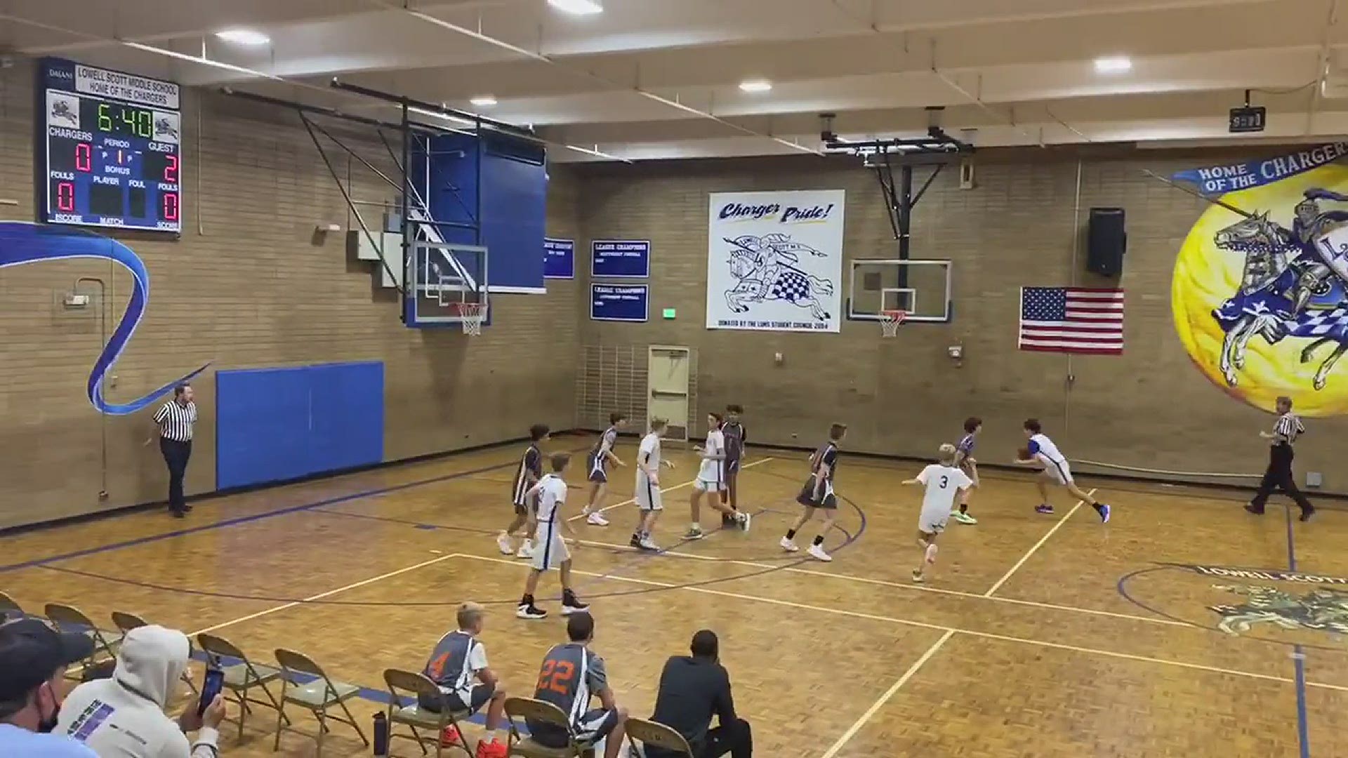 Lowell Scotts 13yo 7th grader Gabriel Eddins scores 48 points....
Credit: Mom