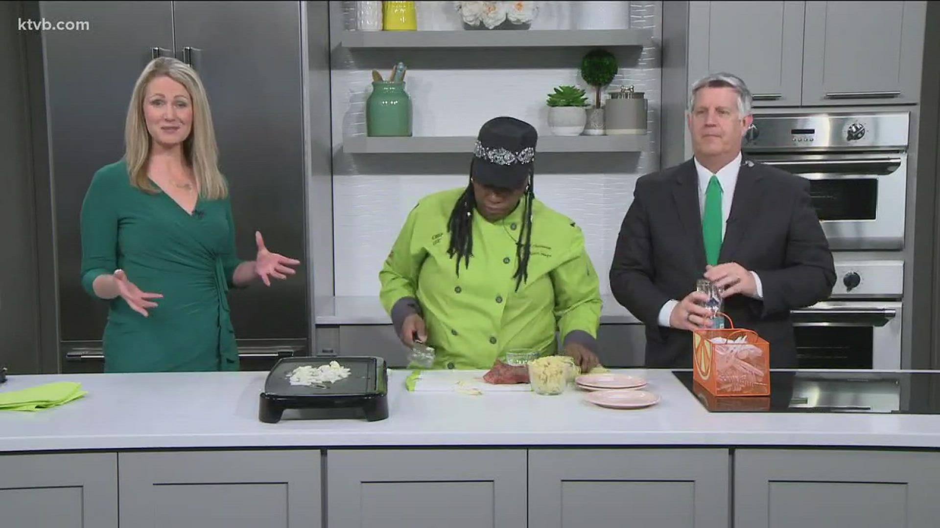 A post-St. Patrick's Day breakfast recipe from Yvonne Anderson-Thomas of Brown Shuga Soul Food, featured on the Saturday Morning News