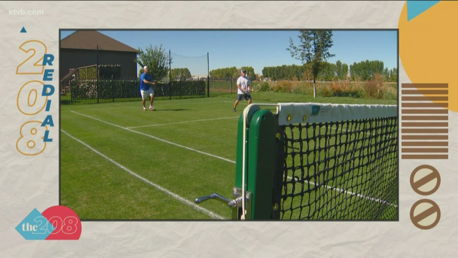 We go back to four years ago when we met Cory Mecham who built a grass tennis court in his backyard.