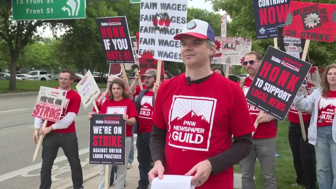 'We need a corporation that believes in us': Idaho Statesman journalists protest alleged unfair work conditions