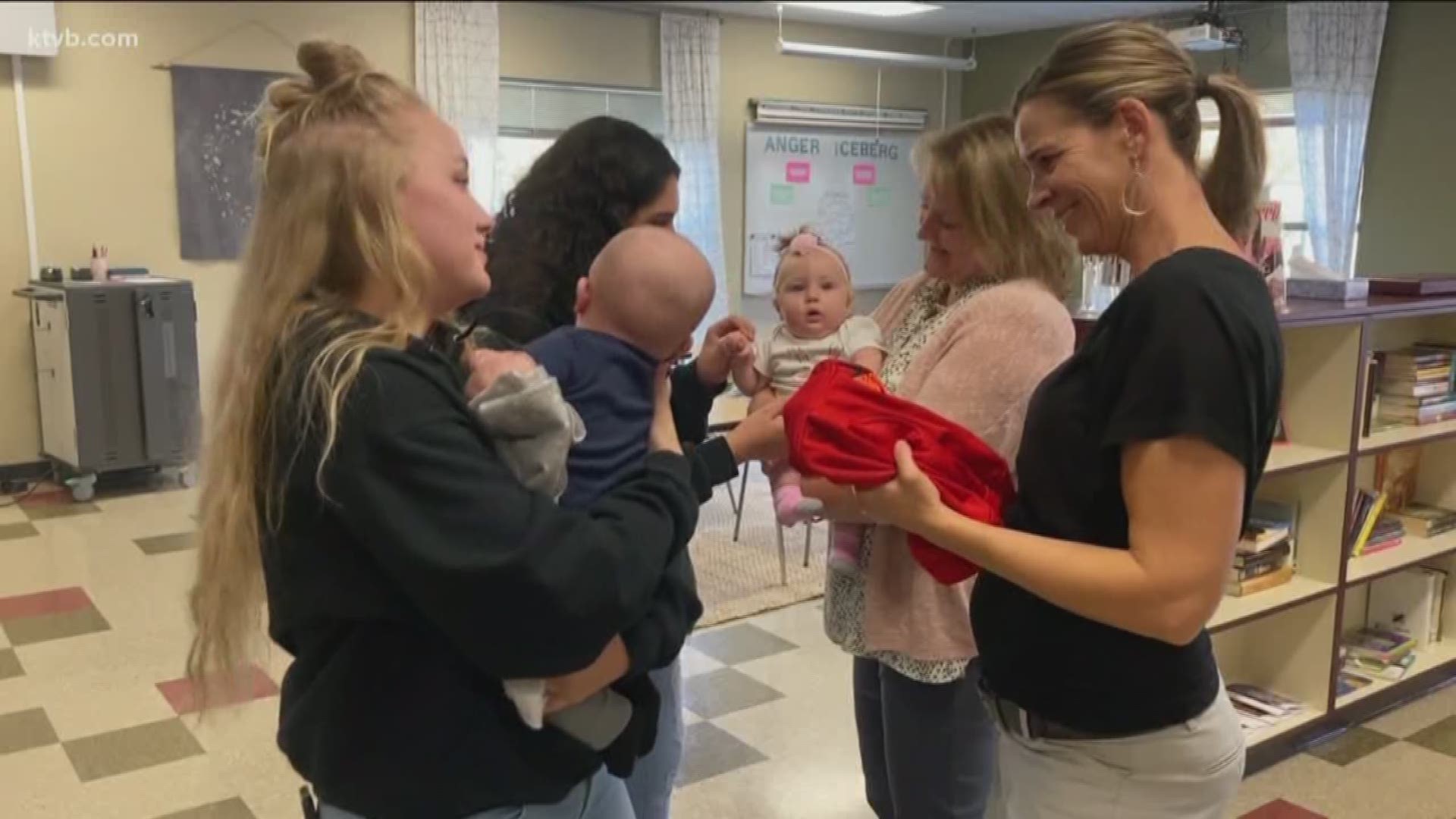 They said they'll do what it takes to help dedicated students graduate and did just that when they helped two teen moms when they had trouble finding childcare.
