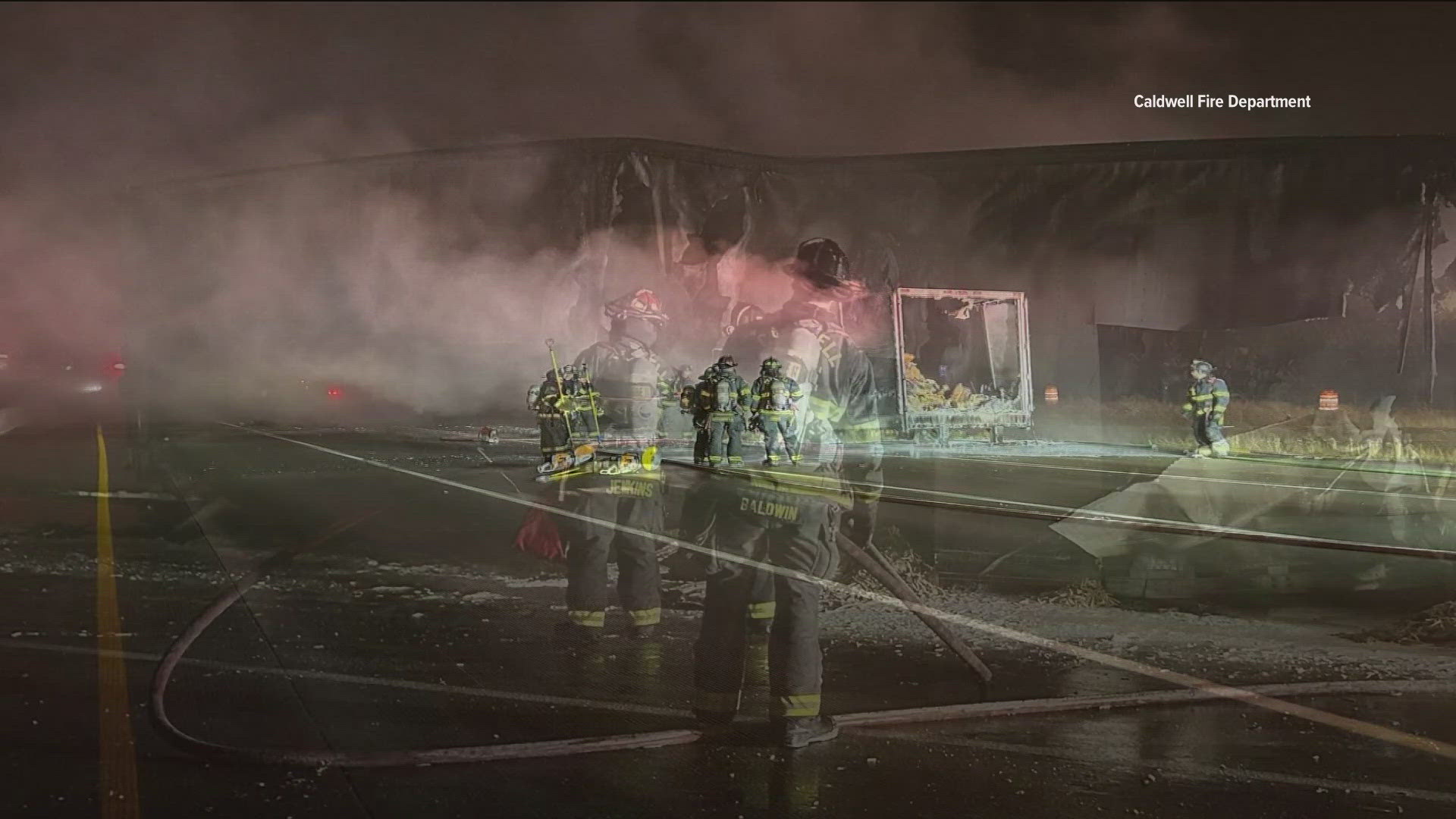 The freeway has since re-opened. The cause of the fire is under investigation.