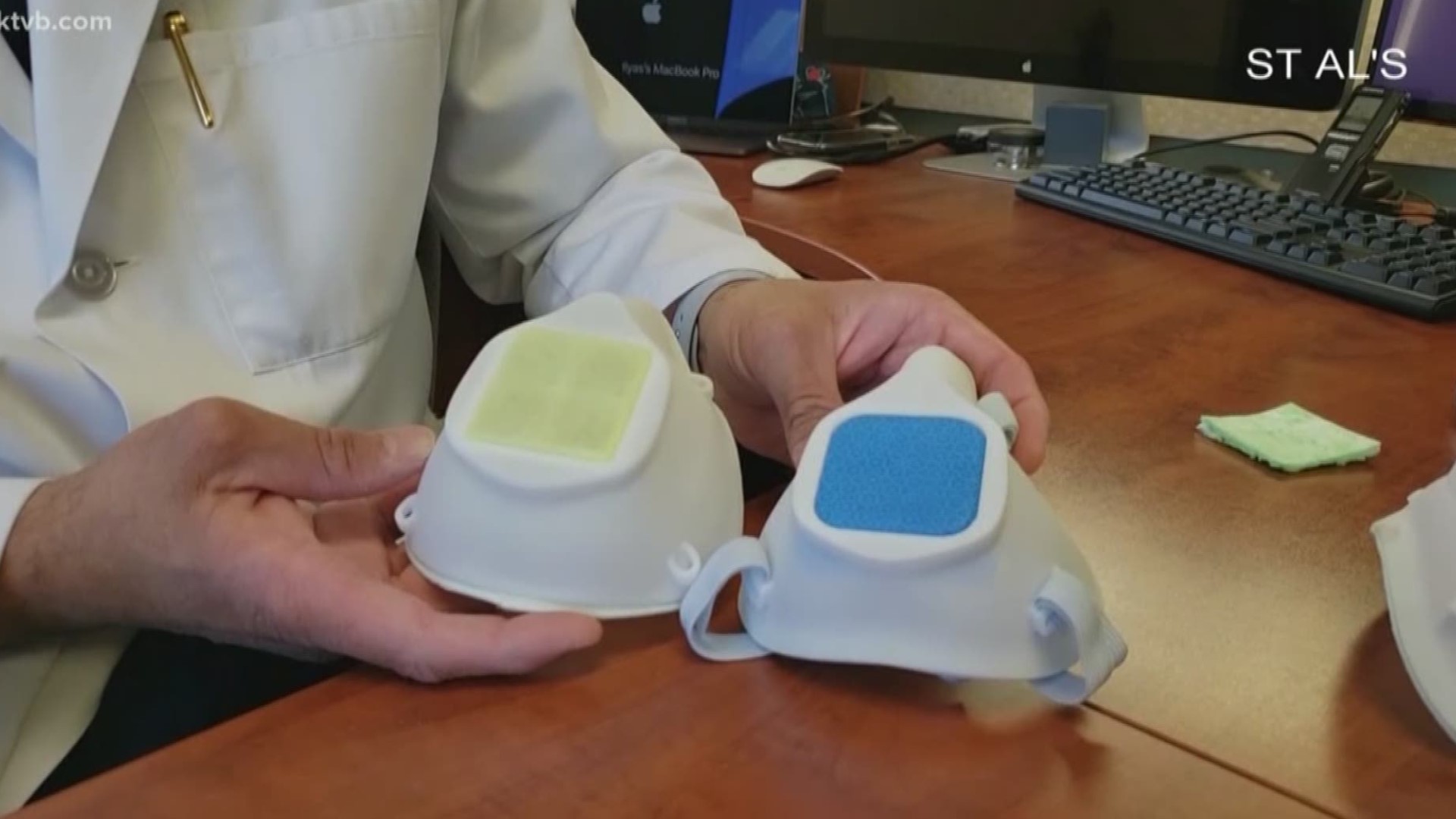 Dr. Ilyas Colombowala is working with Intermountain 3D to print face masks for health care workers on the front lines of the COVID-19 pandemic.