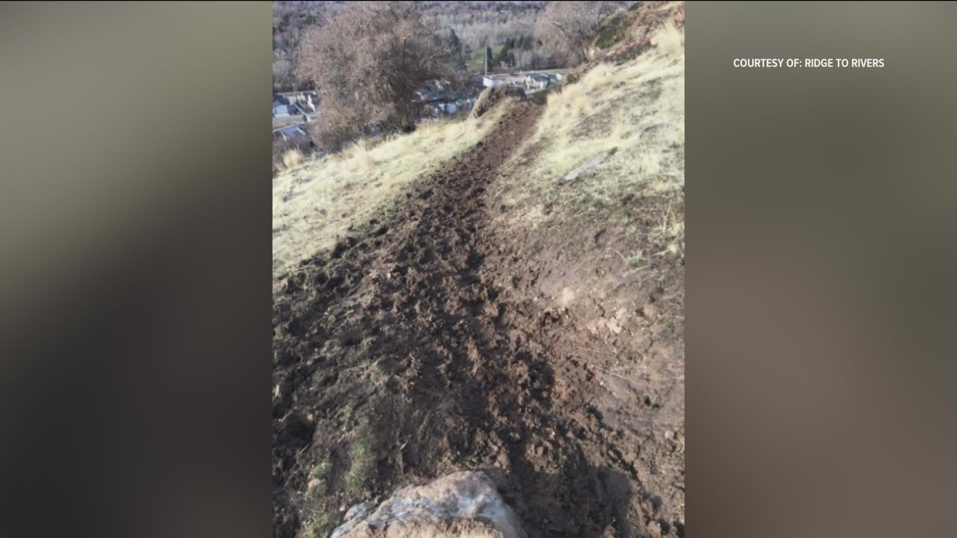 Ridge to Rivers said foot traffic on trails such as Hippy Shake, Tram and Heroes in the Boise Foothills could create "irreparable conditions come springtime."