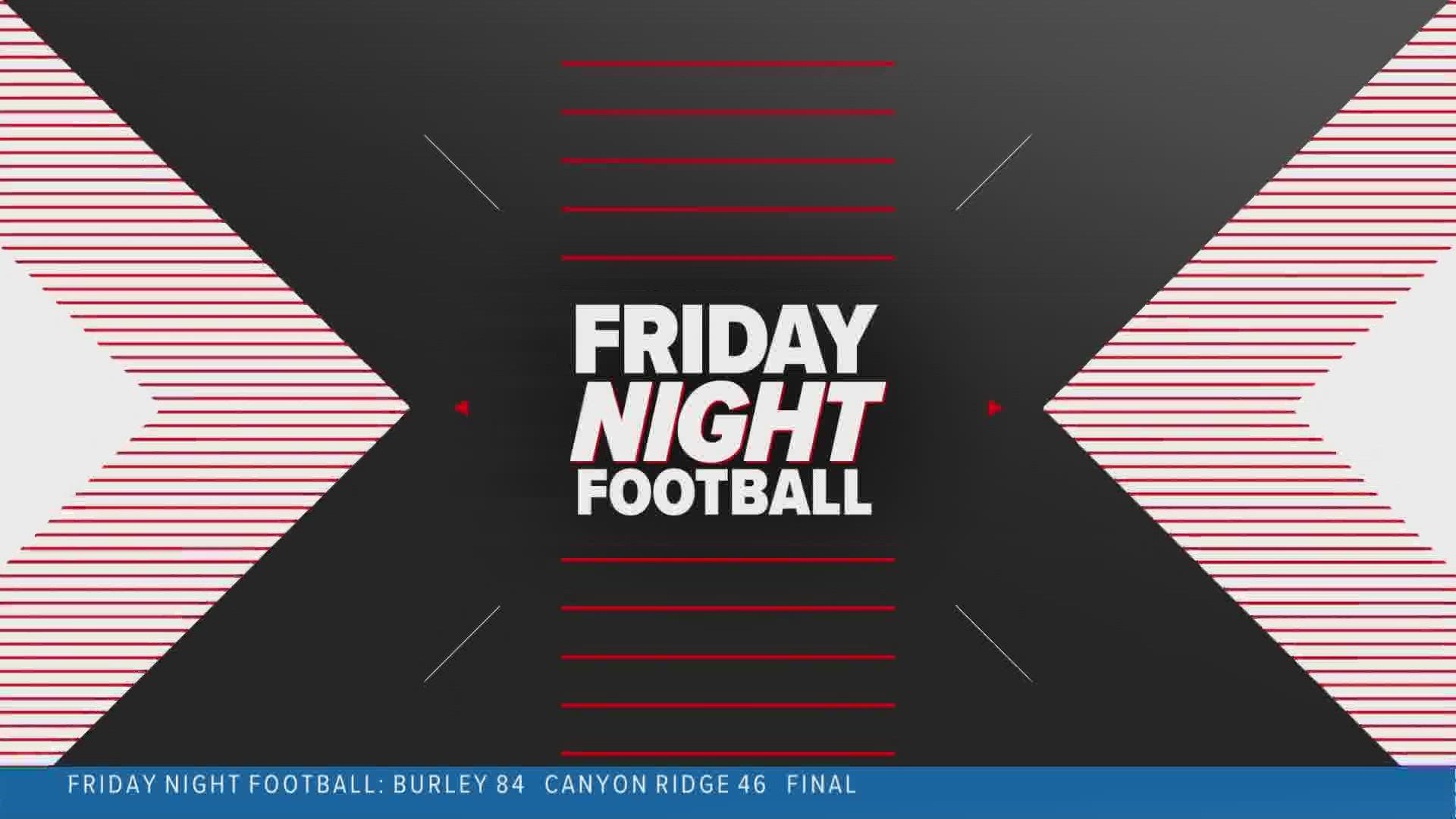 Highlights and final scores from Week 9 high school football contests around the Treasure Valley.