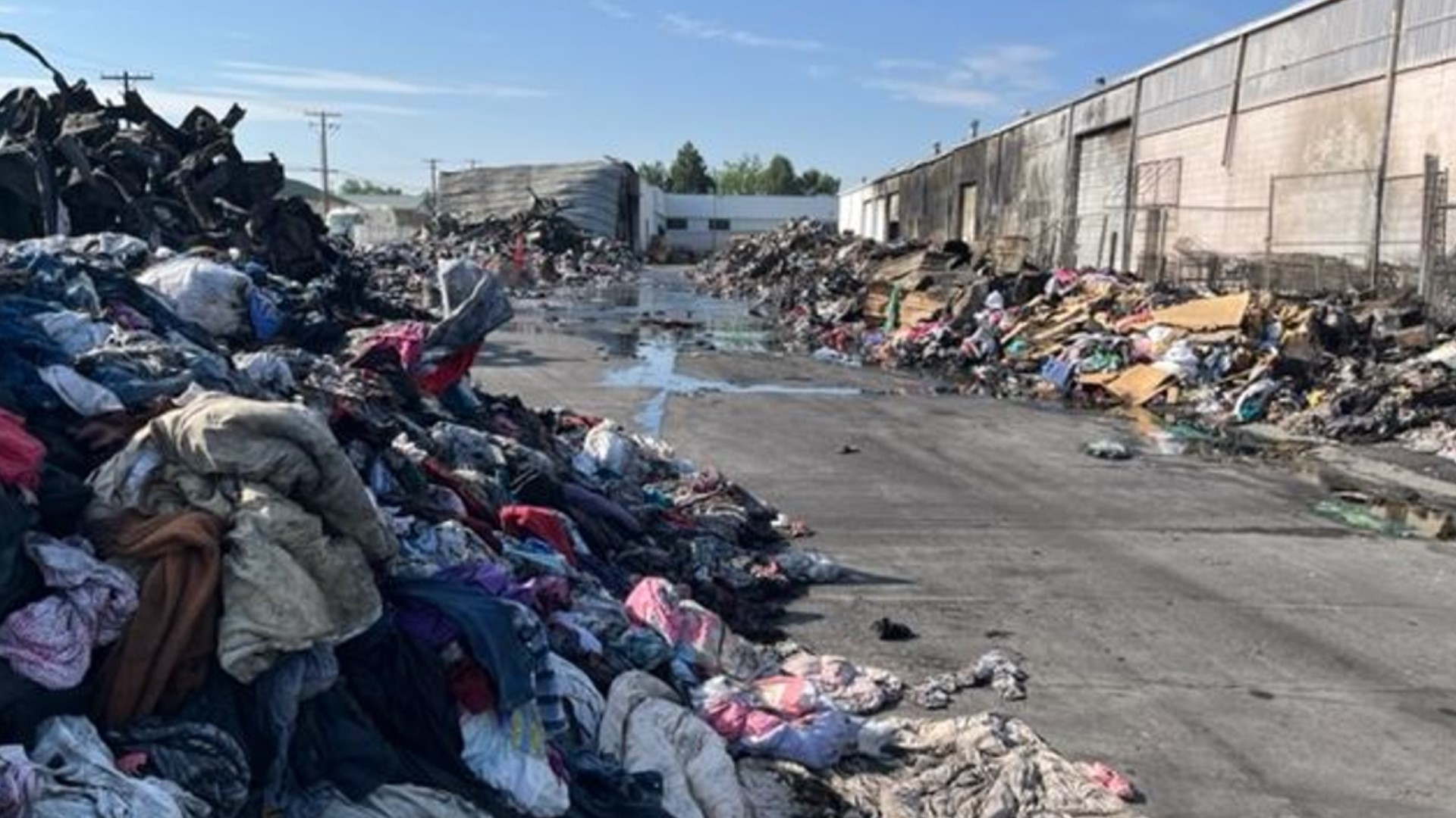 KTVB got a behind the scenes look at the damage done to the Idaho Youth Ranch's Boise distribution center by the July 18 fire.