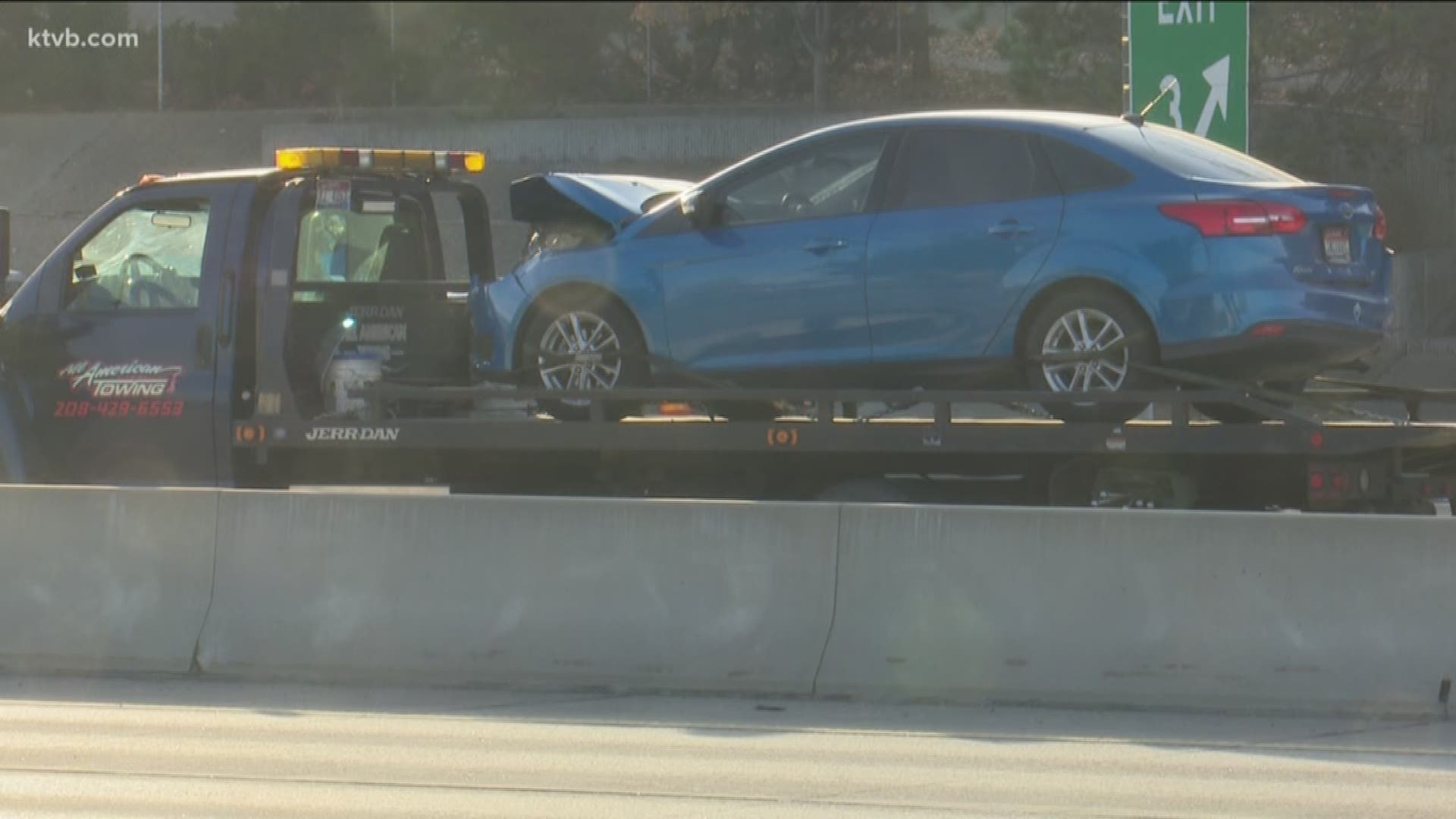 The crash happened around Orchard Street and backed up the morning commute.