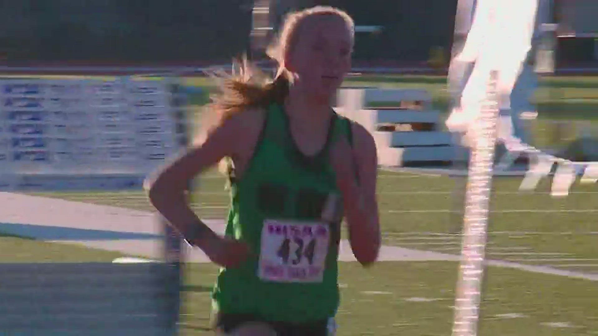 Mountain View freshman Lexy Halladay demolished the state 3200 meter record by six seconds.