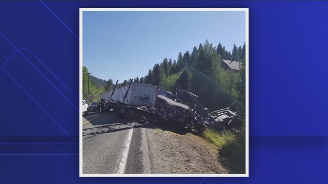 Semi-truck Rolls, Hangs Over Embankment After Crash On Highway 55 Near ...