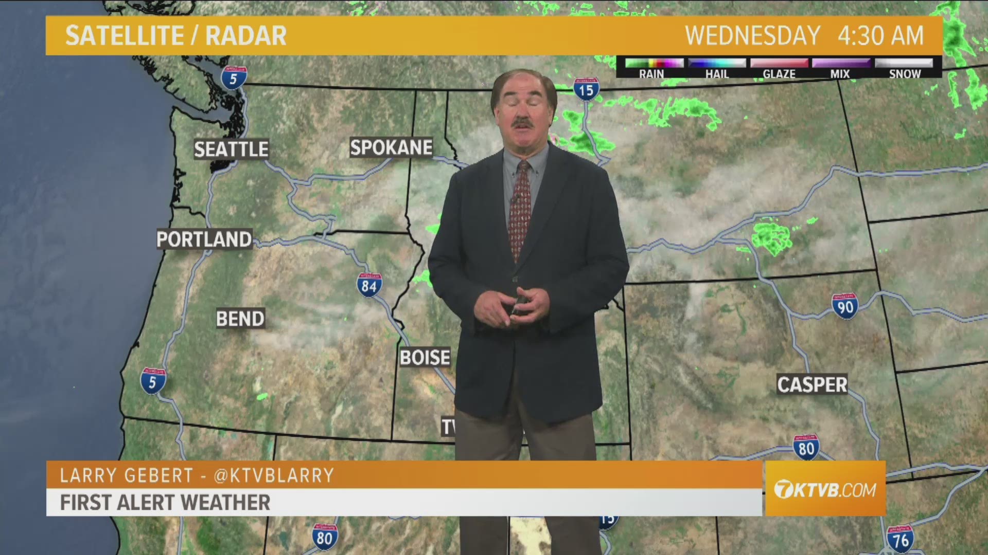 Larry Gebert says temps will remain above normal.