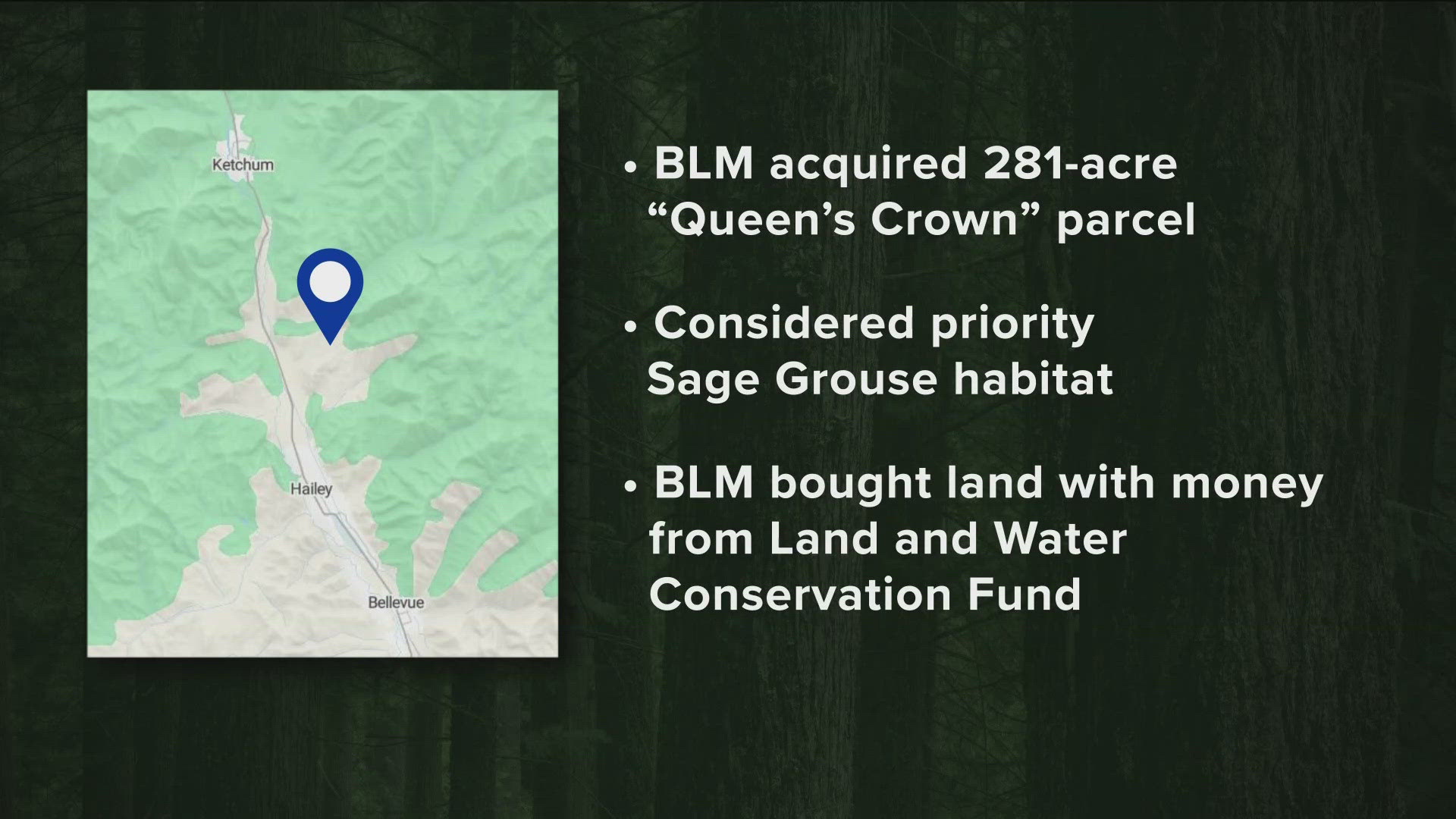 The parcel of land is considered a priority sage grouse habitat, meaning it is most valuable for sustaining safe grouse populations.