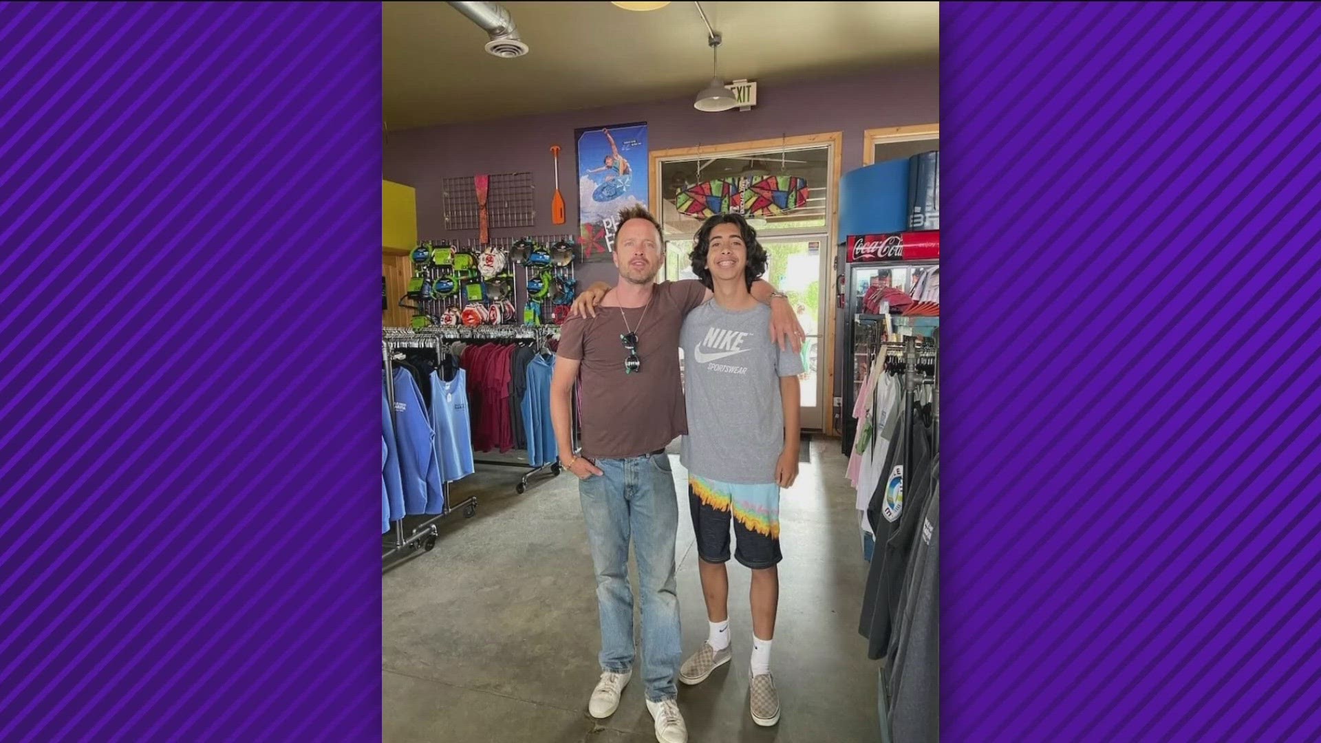 The teenagers from Boise and McCall were at the Mile High Marina when they ran into the superstar and Idaho native. They shared their celebrity experience with KTVB.