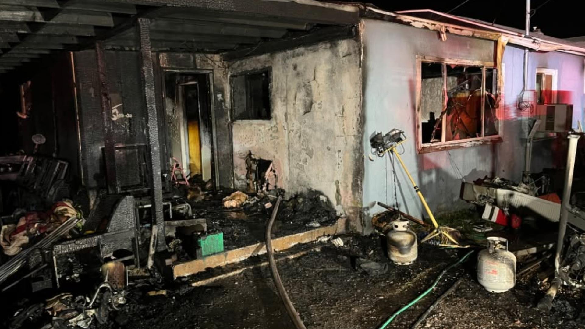 Twin Falls home evacuated after fire destroys half of structure