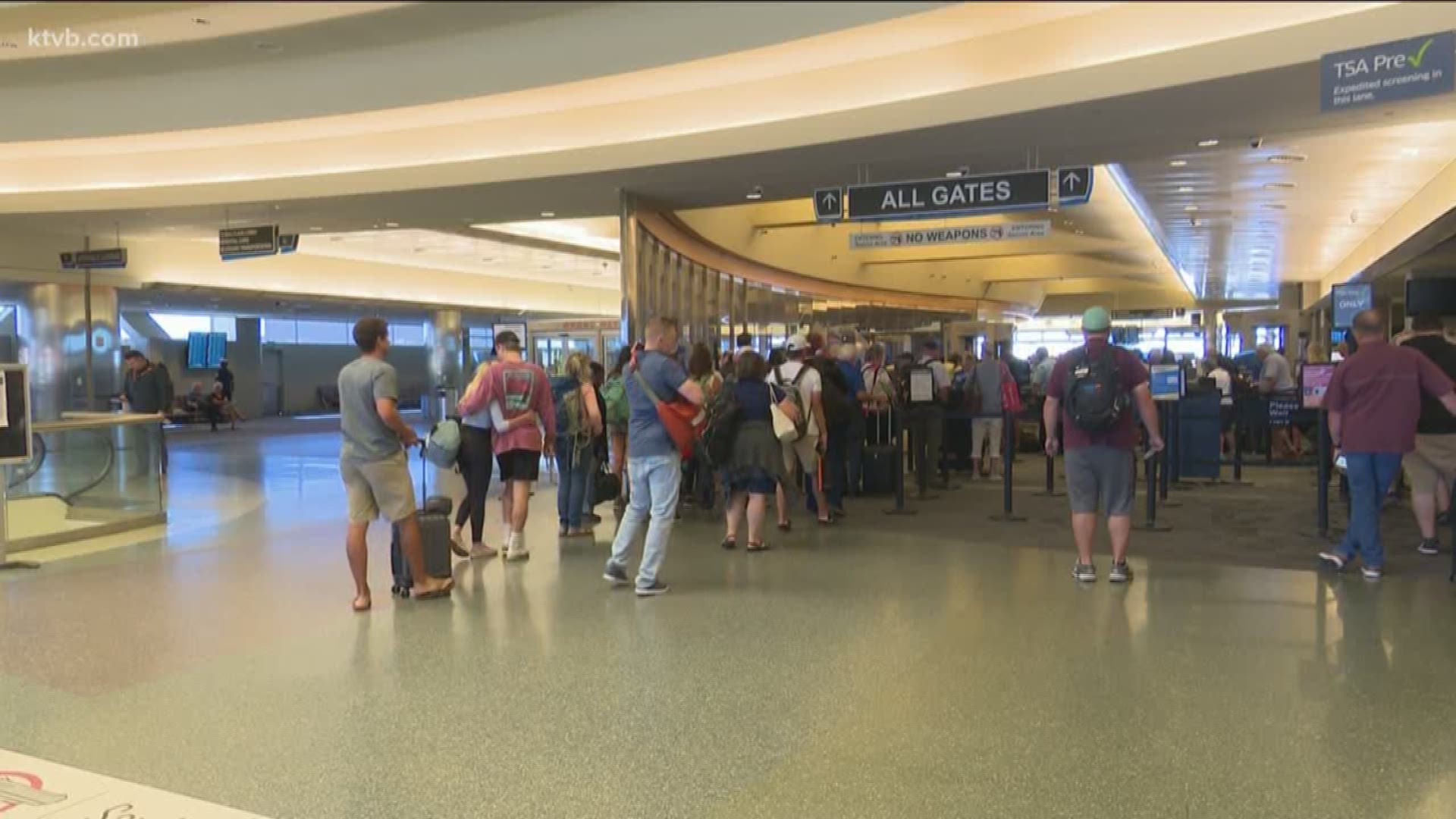 It is part of an effort to speed up the process at the airport's security checkpoint.