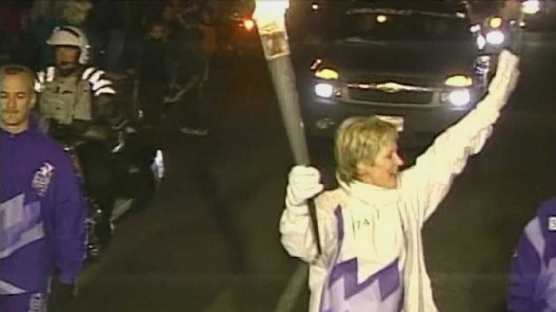 Carolyn Holly describes the experience of carrying the Olympic flame through Idaho in 2002