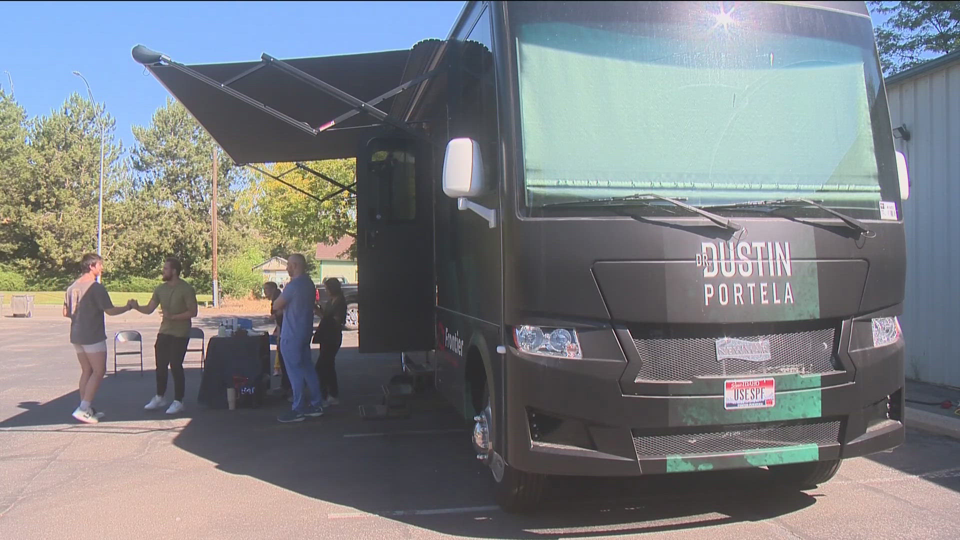 The doctor's services from his mobile clinic are free of charge, helping many Idahoans get access to care they wouldn't normally get. 