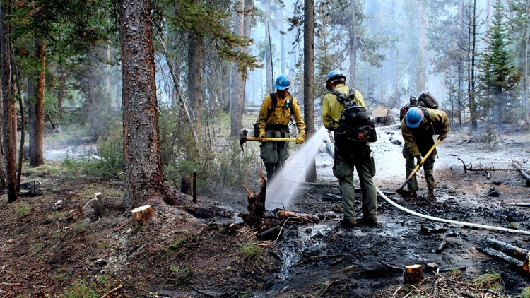 Ross Fork Fire 64% contained, with minimal growth