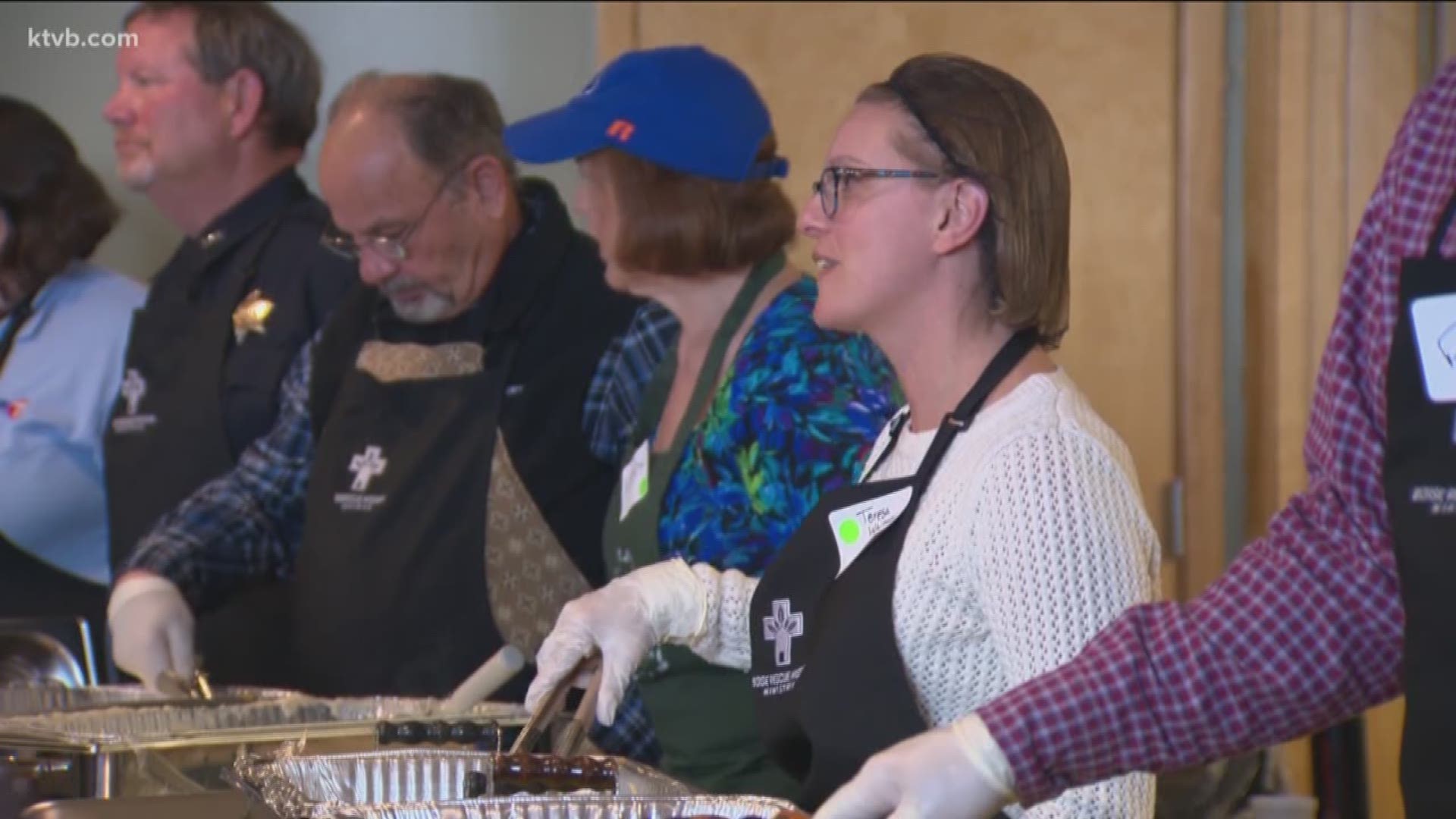We visited the Boise Rescue Mission's annual Thanksgiving banquet to find out what the volunteers there are thankful for this holiday season.
