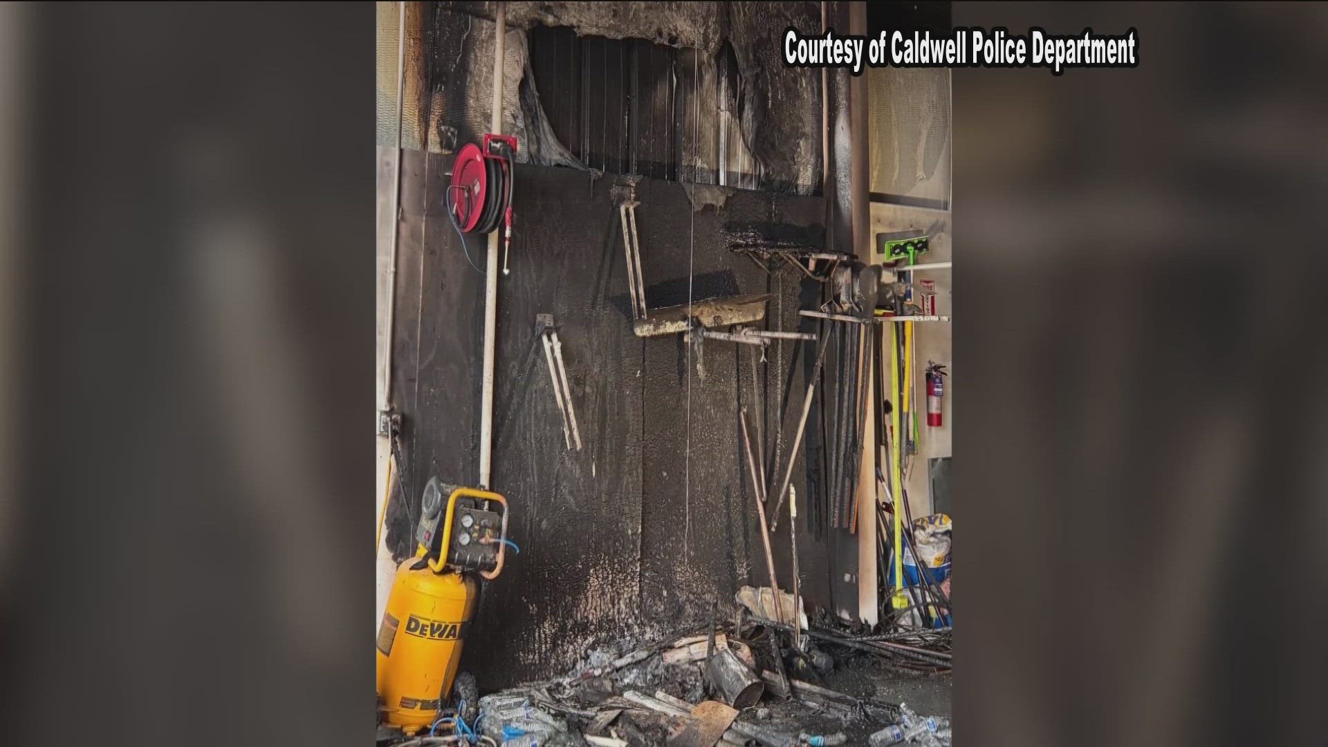 Plumbing luck and a swift 911 call helped avert major damage during a Caldwell shop fire on Nov. 26.