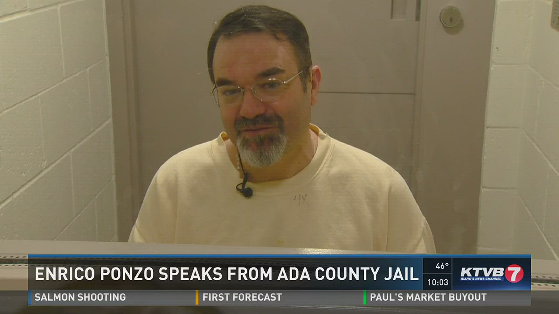 Enrico Ponzo speaks from Ada County Jail.