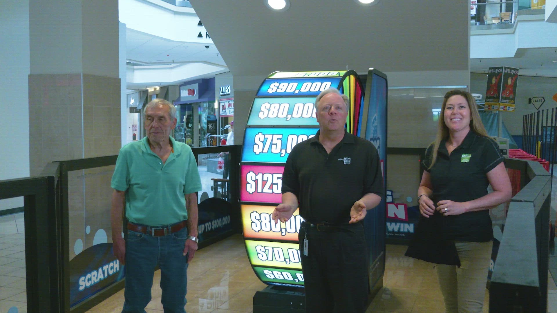 Dennis Bell from Filer hits the jackpot - making him the largest winner in the history of the game.