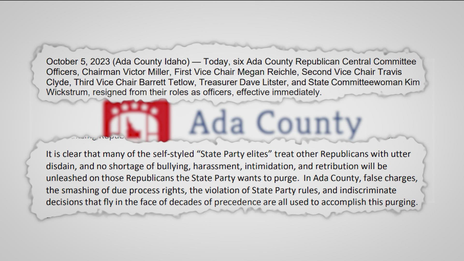 6 Ada County GOP officials abruptly resigned last week citing a collection of issues they see with the county and state GOP operations.