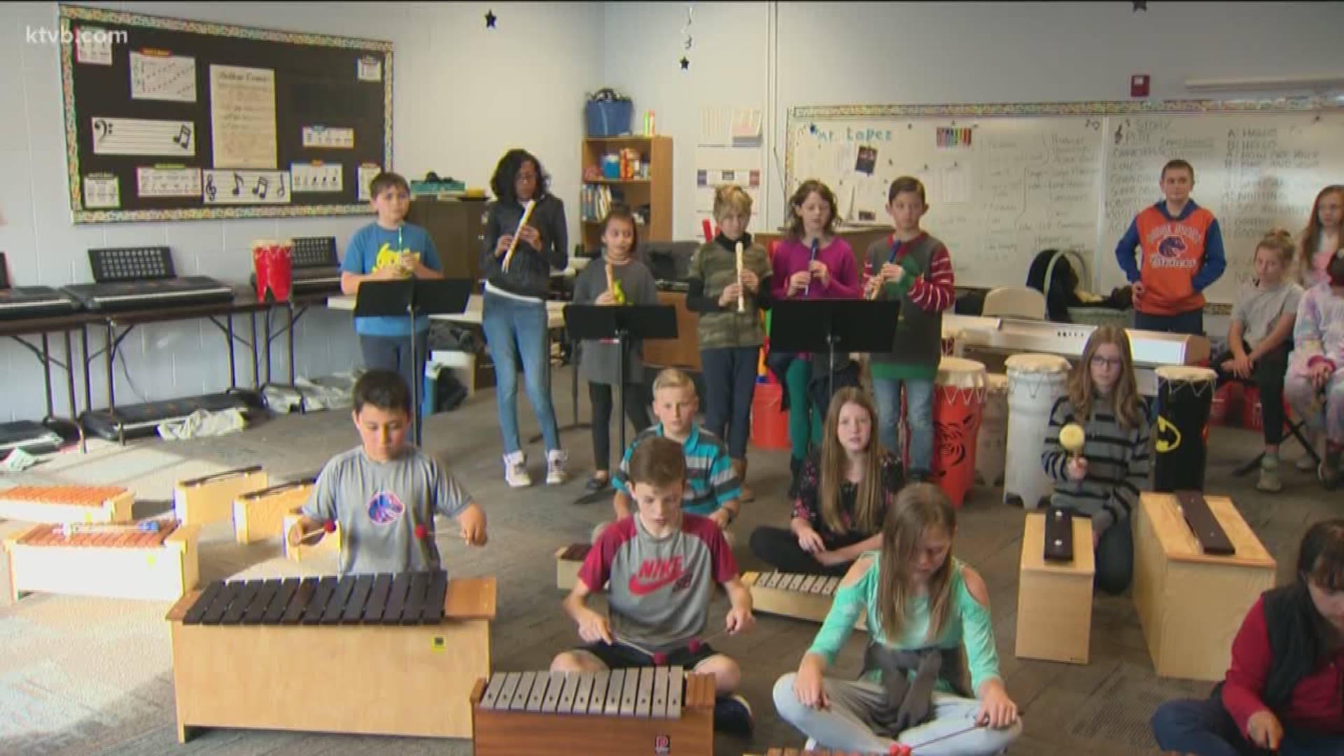 K-8 music teacher Shawn Lopez says xylophones can be played by students no matter their musical ability.