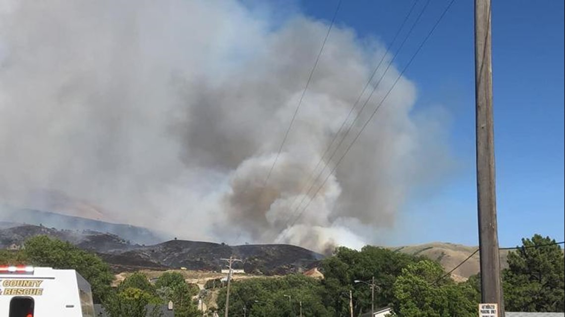 Crews gaining containment on wildfire burning near Pocatello | ktvb.com