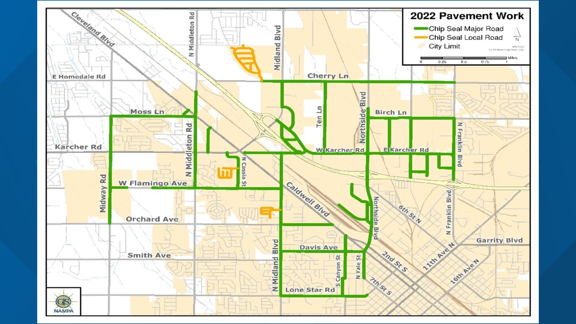 Nampa begins chip sealing streets | ktvb.com