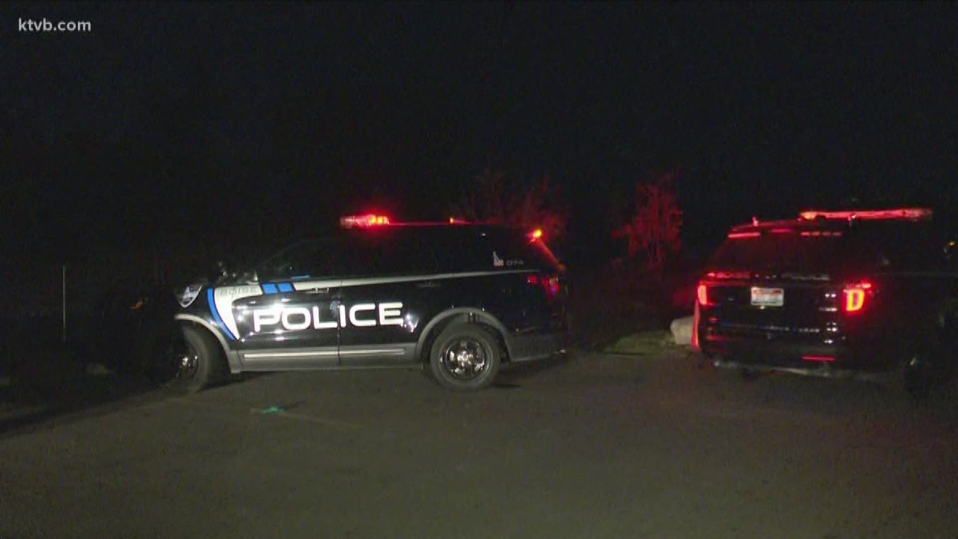 Police say the juvenile male suspect ran away from the scene, but was found a short time later near the Boise River.