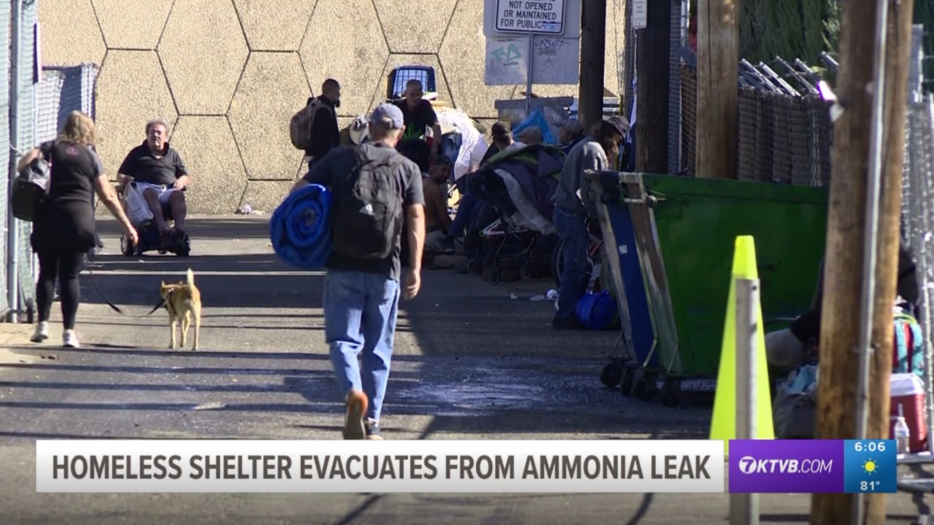 The homeless shelter had to evacuate 153 people from its building following a "Code Red" notification put out by Boise Fire due to an ammonia leak.