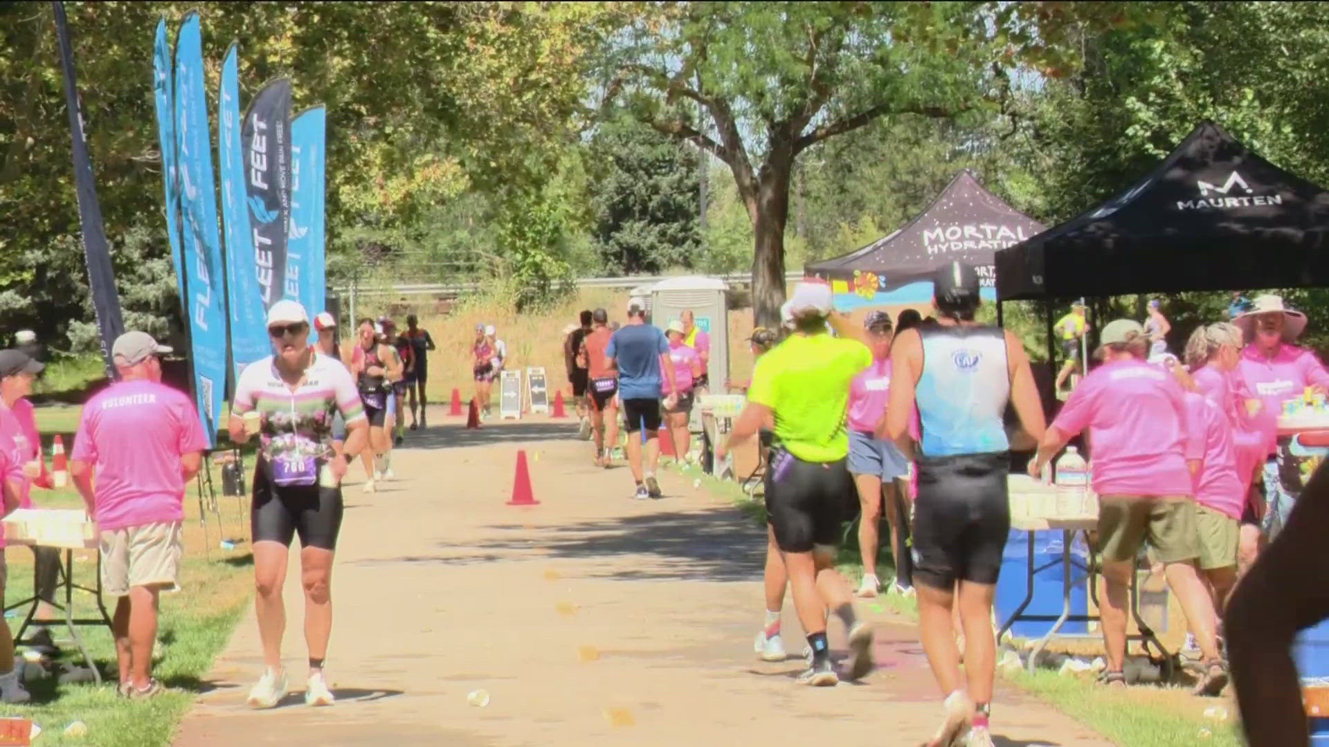 They discussed why they participated and how it felt to finish the race.