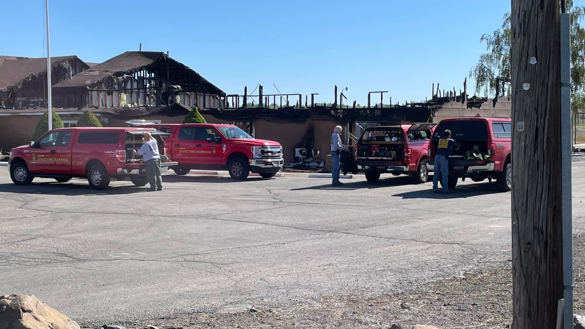 Multiple crews respond to Hagerman Christian Center fire
