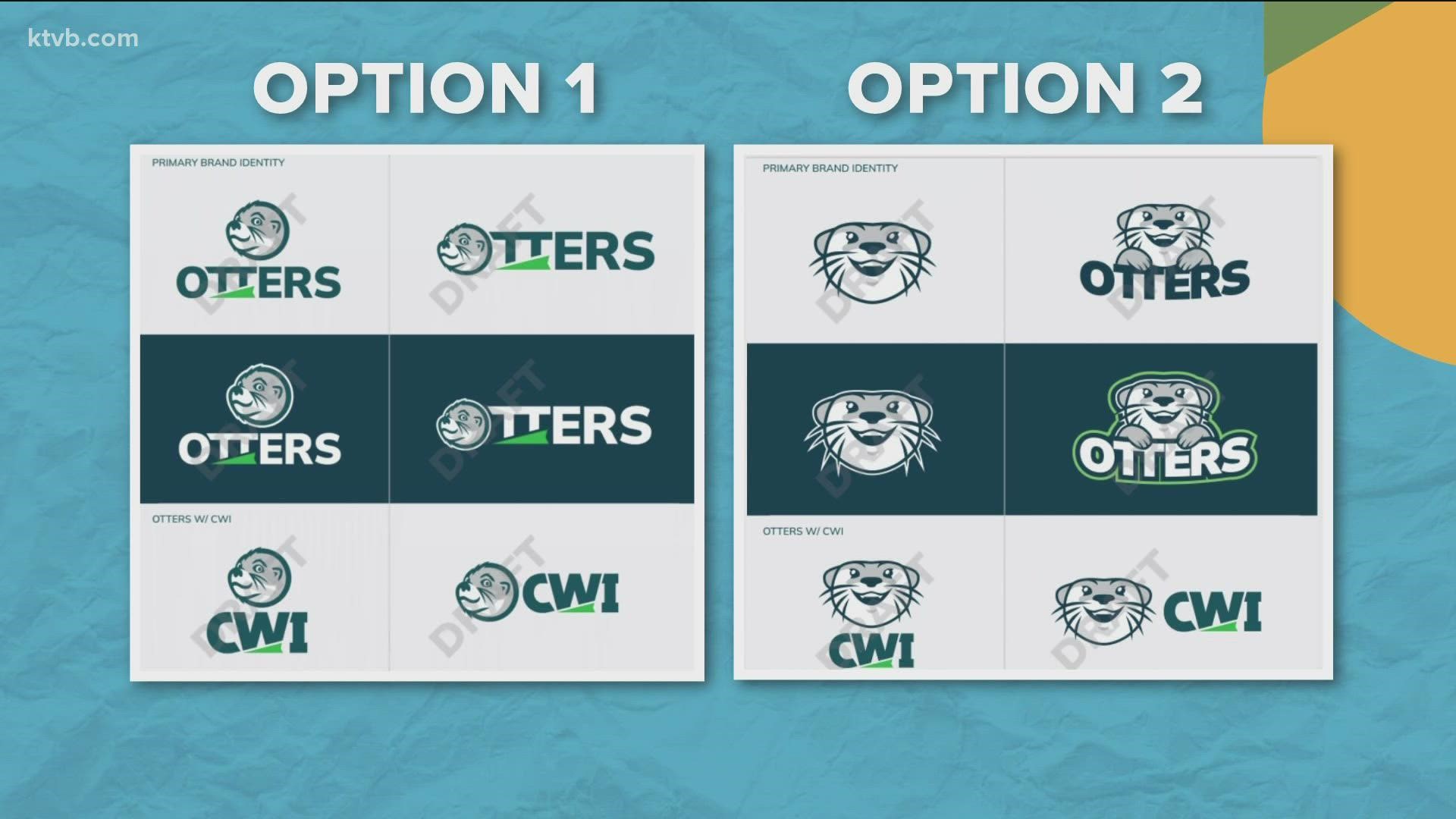 The public can help CWI choose "River the Otter," or "Rio the Otter," for its mascot's name. The survey also includes two options for the mascot's logo.