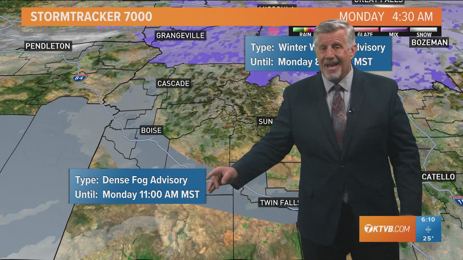 KTVB First Alert Weather Monday, Dec. 5, 2022, with meteorologist Jim Duthie in Boise, Idaho.