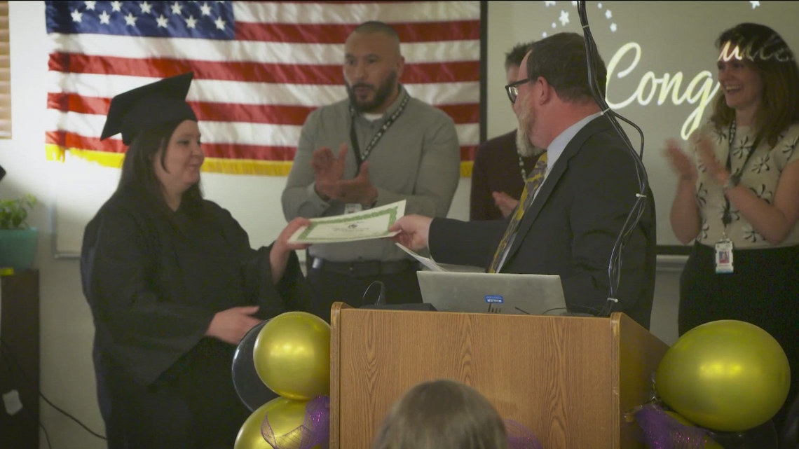 Women at South Boise prison celebrate graduation
