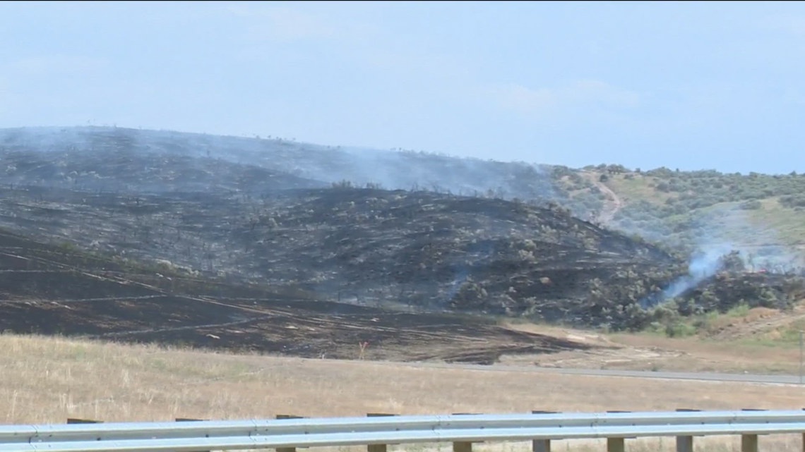 Crews work to contain brush fire burning near Highway 16 | ktvb.com