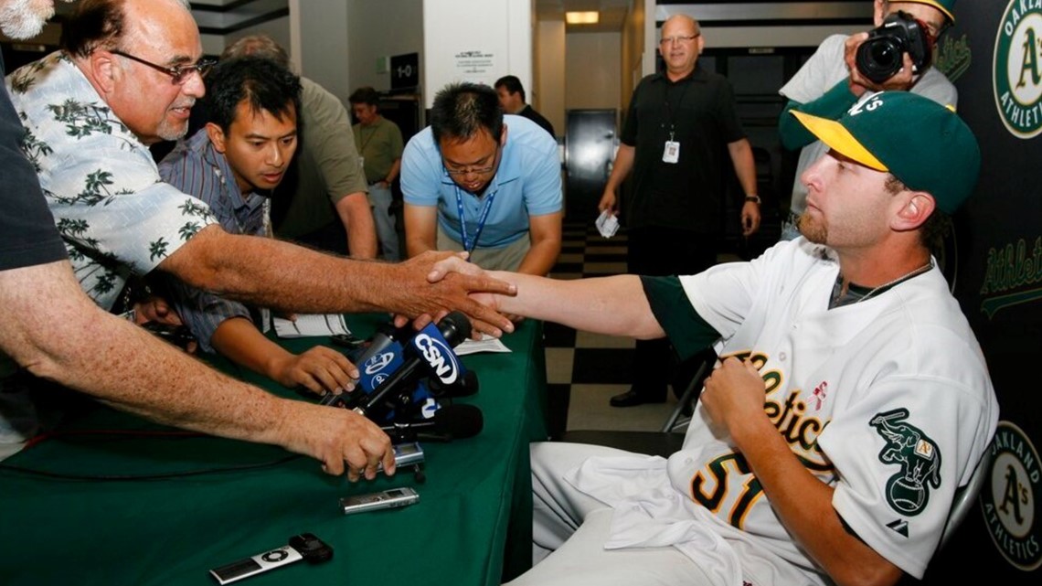 Oakland's Dallas Braden throws perfect game vs. Tampa Bay