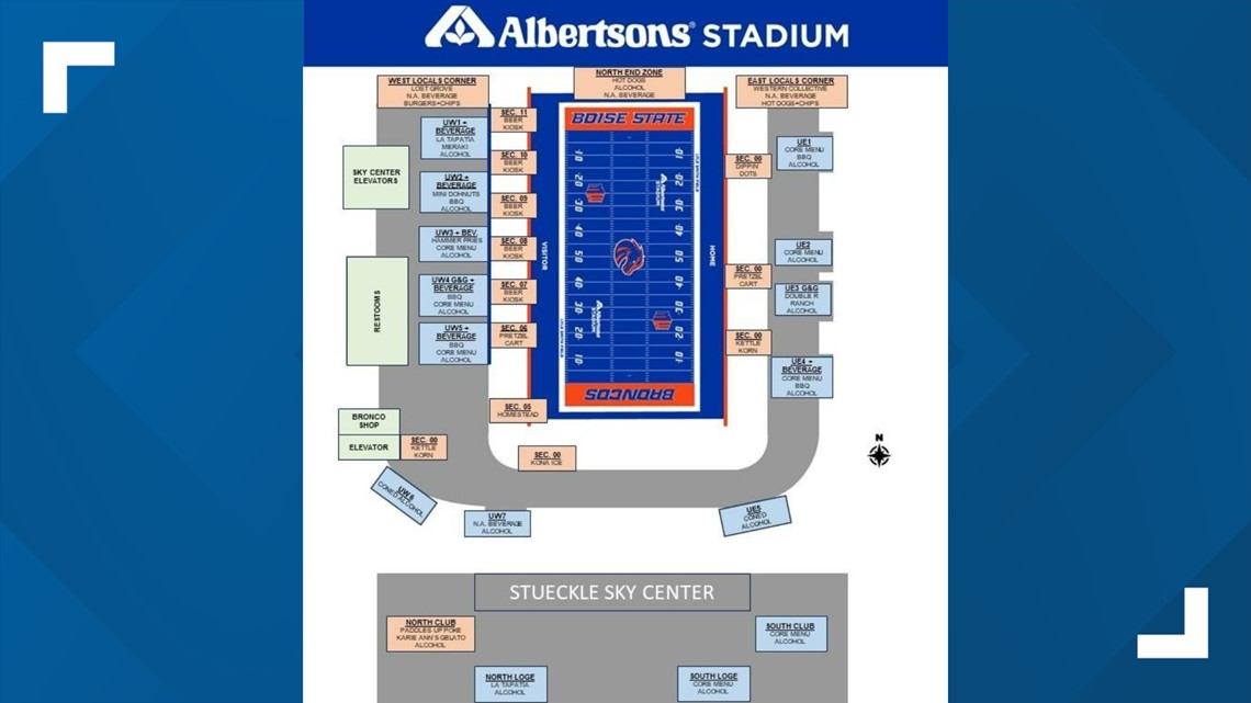 2023 Albertsons Stadium Seating Chart, Season Tickets - Boise