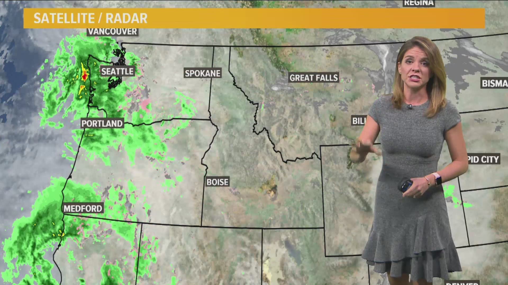 Bri Eggers says there will be rain and mild conditions for the valley with snow in the mountains.
