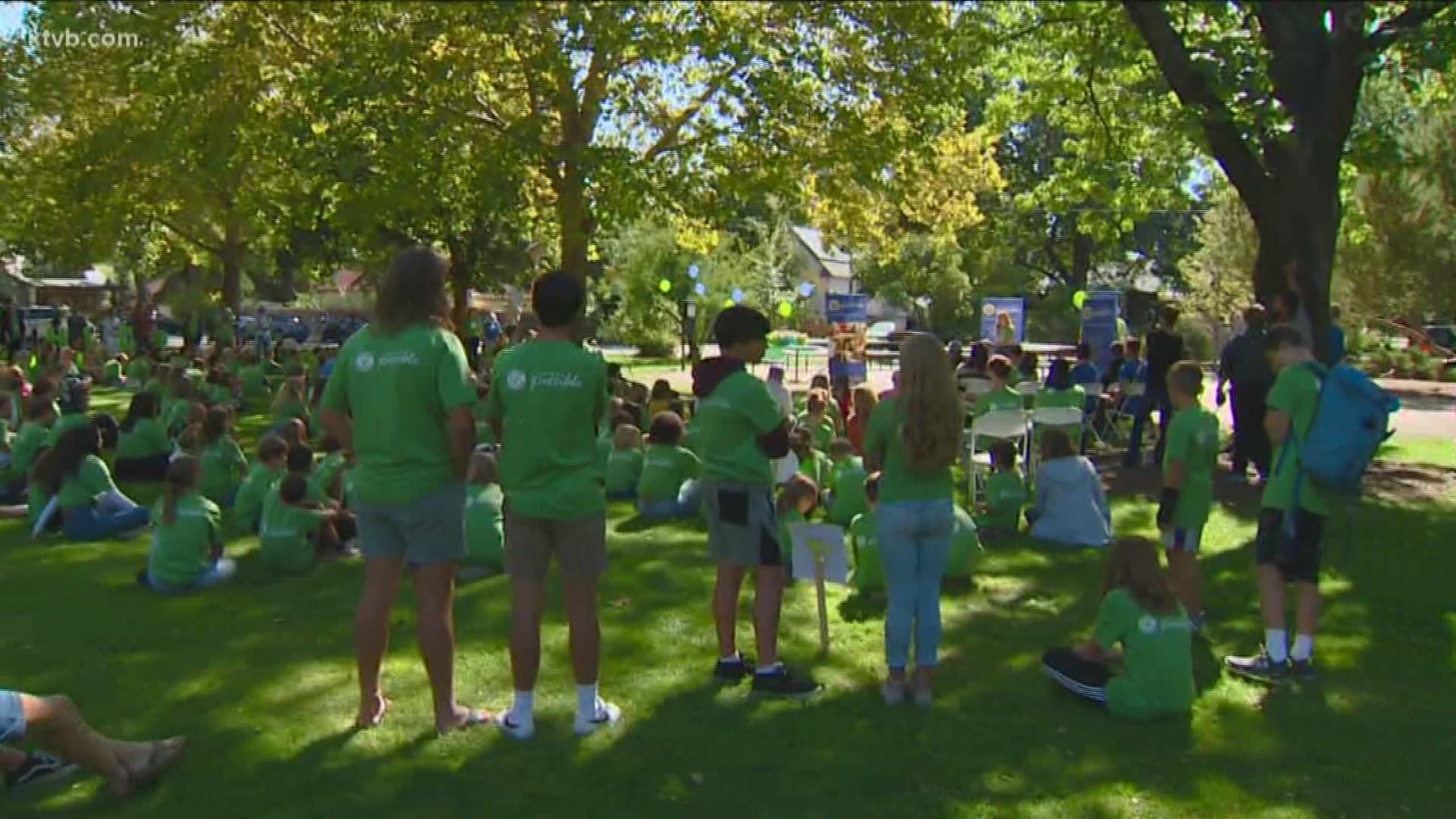 Hundreds of students from Boise schools attended the event at Camel's Back Park.