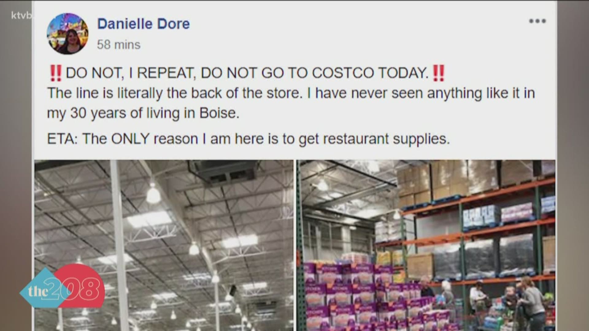 Viewers sent us photos showing big crowds at a Boise Costco store. In addition to things like hand sanitizer, toilet paper has become a hot commodity.