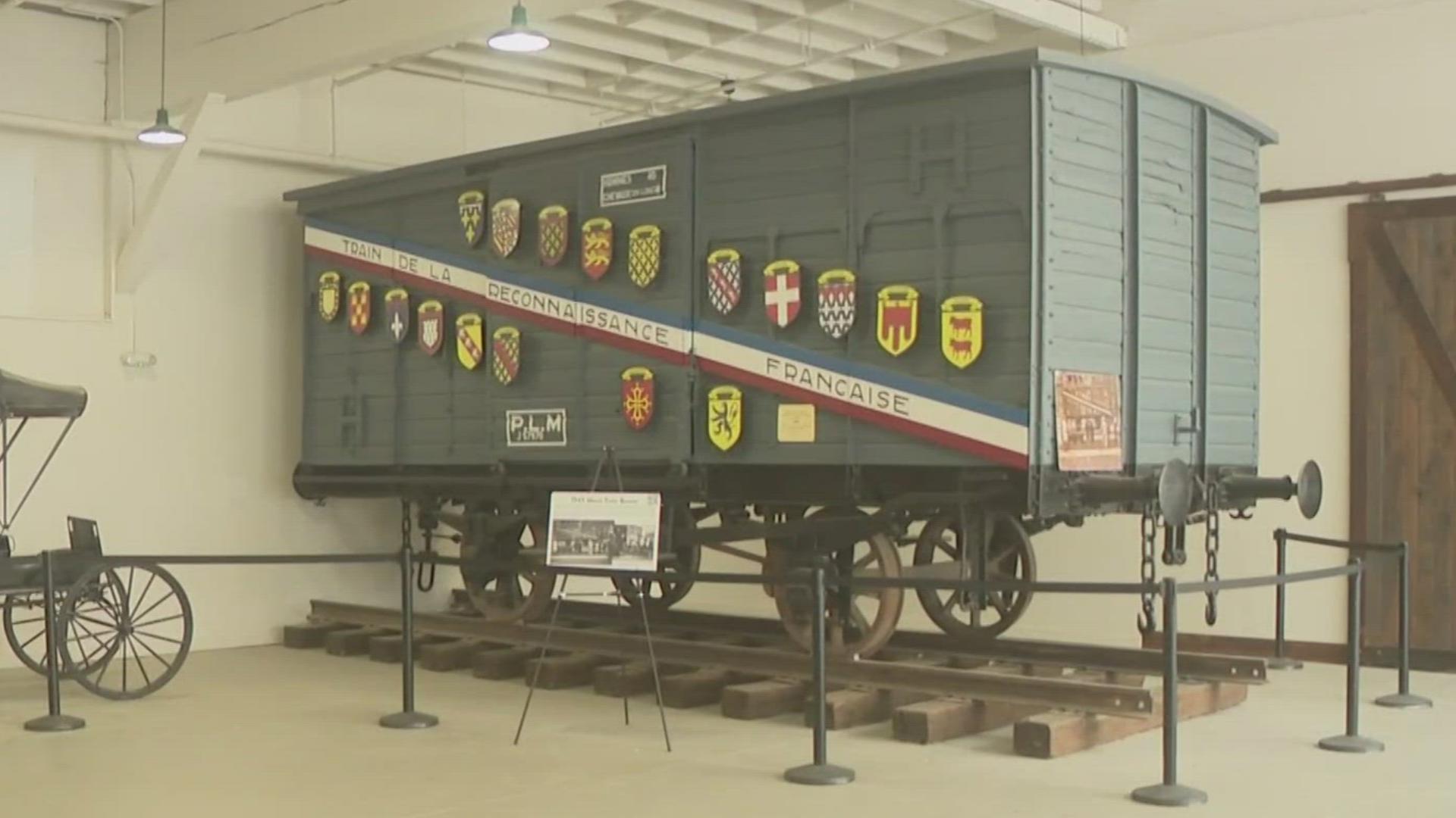 75 years after it was brought to Boise, the 40 and 8 boxcar now lives at the Old Idaho State Penitentiary.