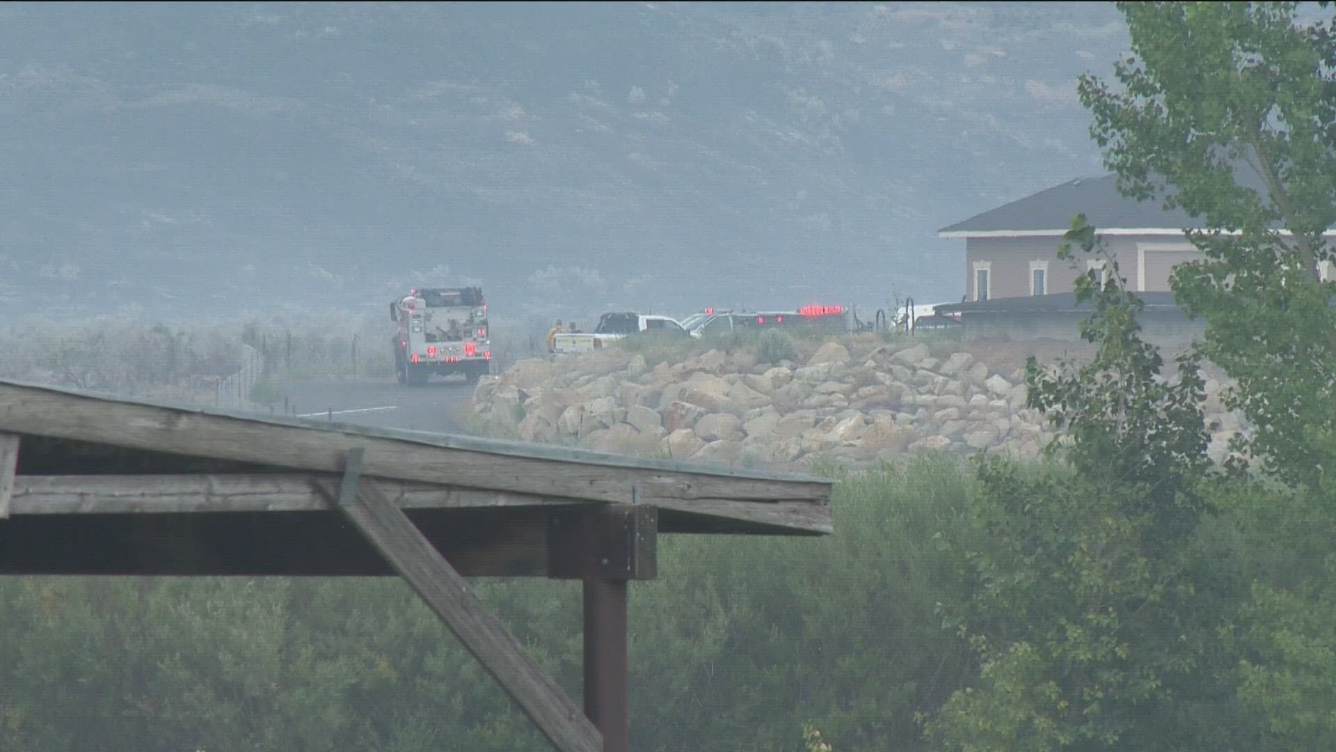 The biggest fire broke out near Blessinger Road, north of Star and Middleton.