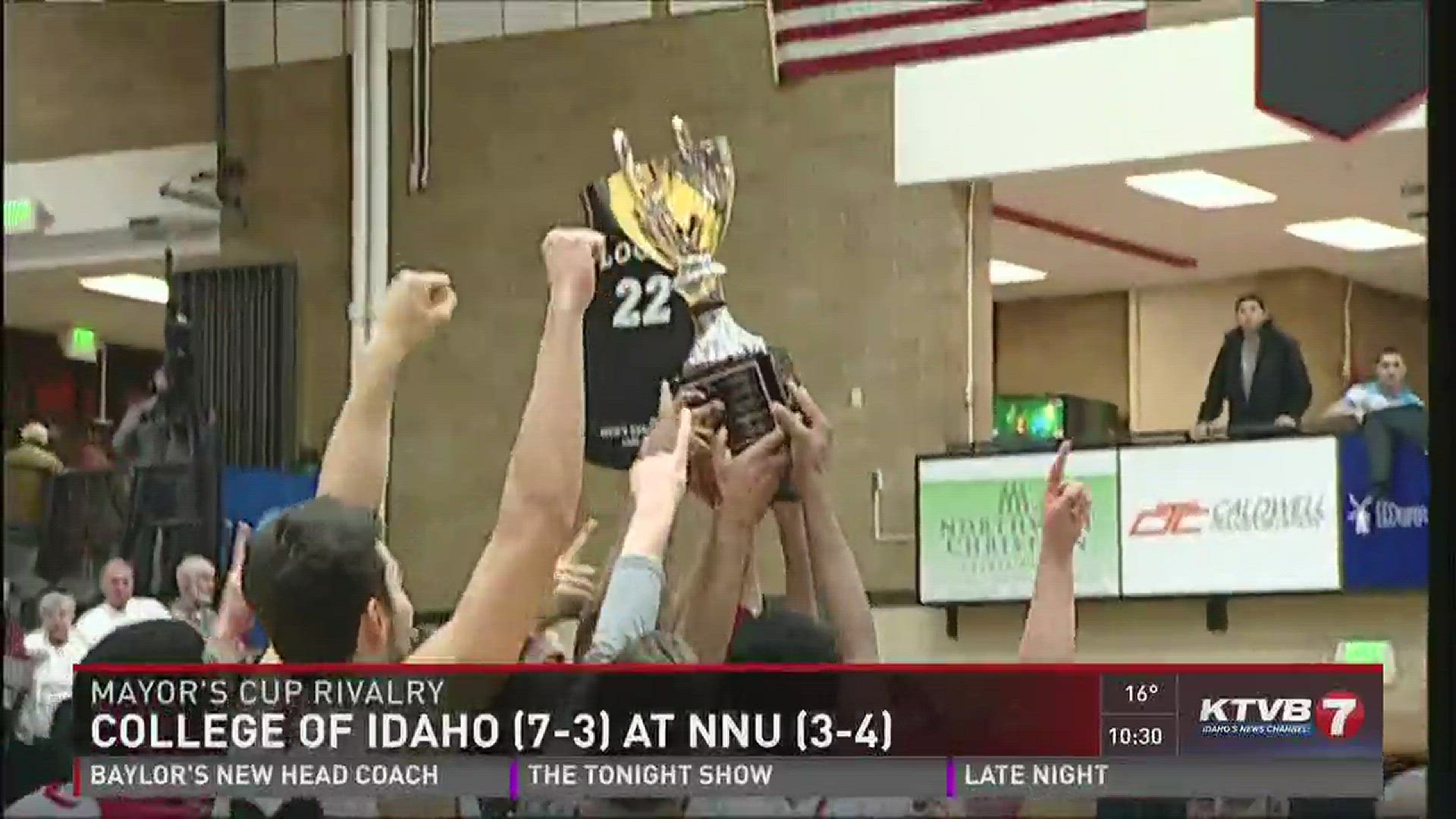 Mayor's Cup rivalry: College of Idaho at NNU.