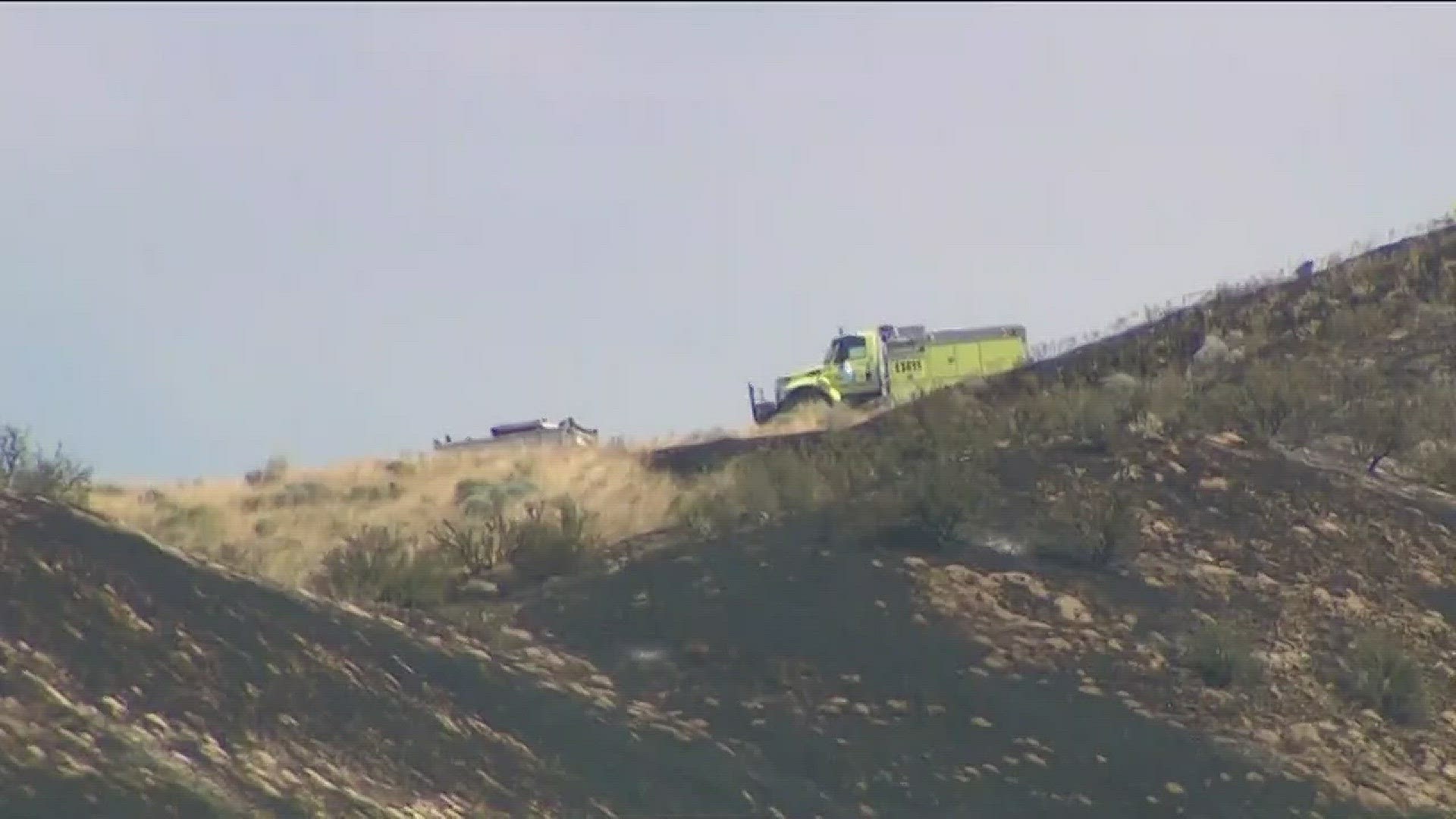 Fire crews are working to get a handle on a fire that destroyed a home and barn near Emmett Wednesday afternoon.