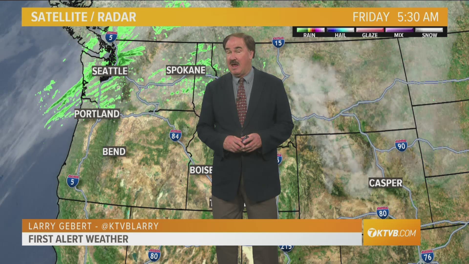 Larry Gebert says hot today with rain moving in on the weekend.
