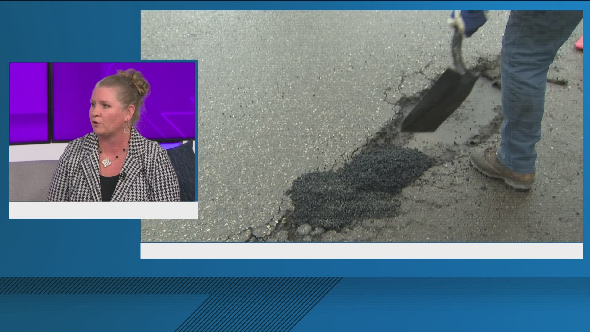 Ada County Highway District Deputy Director of Maintenance and Operations, Jennifer Berenger, joins KTVB to discuss road repairs during winter weather.